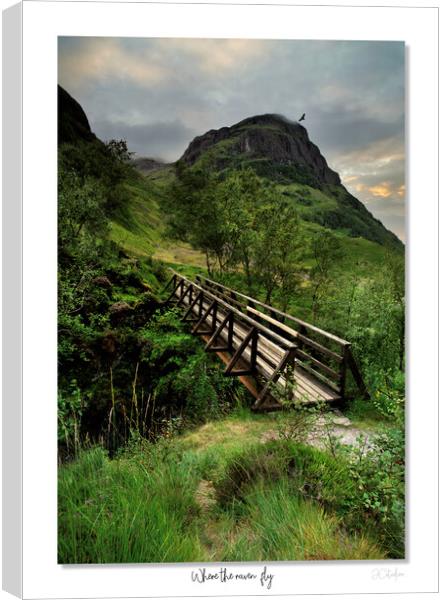 Where the raven fly, Glencoe, Scotland Canvas Print by JC studios LRPS ARPS