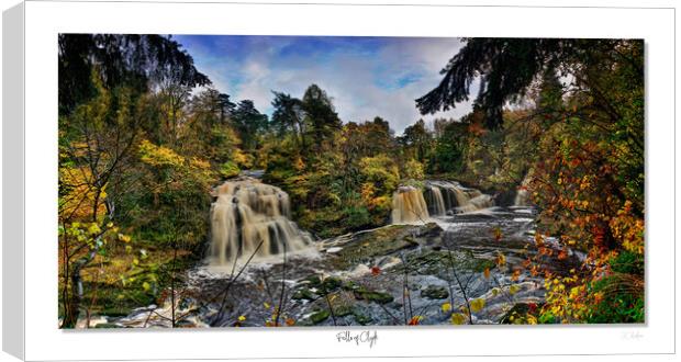 Falls of Clyde in  autumn Canvas Print by JC studios LRPS ARPS