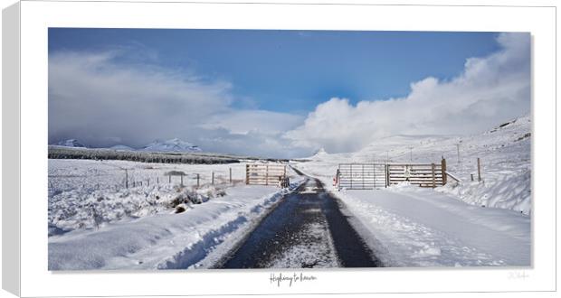 Highway to heaven  The Assynt in the Scottish Highlands Canvas Print by JC studios LRPS ARPS