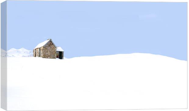 Winter at the bothy fine art  Canvas Print by JC studios LRPS ARPS