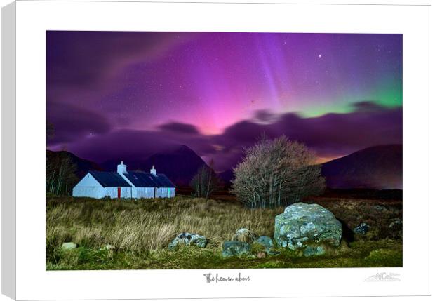 Aurora's Dance Over Scotland's Glencoe Canvas Print by JC studios LRPS ARPS