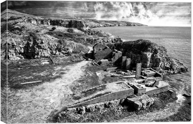 Winspit Quarry, Dorset Canvas Print by JC studios LRPS ARPS