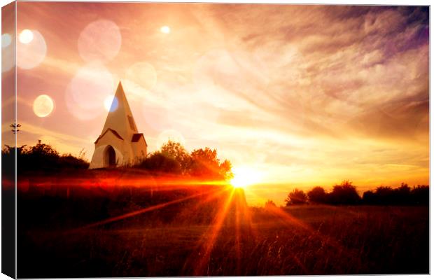 Sunset at Farley Mount (Hampshire) Canvas Print by JC studios LRPS ARPS