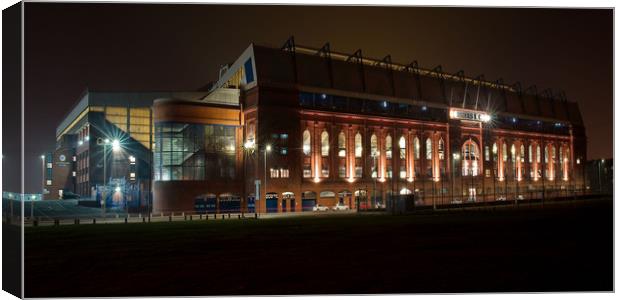 Ibrox football stadium  Rangers  Scottish cup fina Canvas Print by JC studios LRPS ARPS