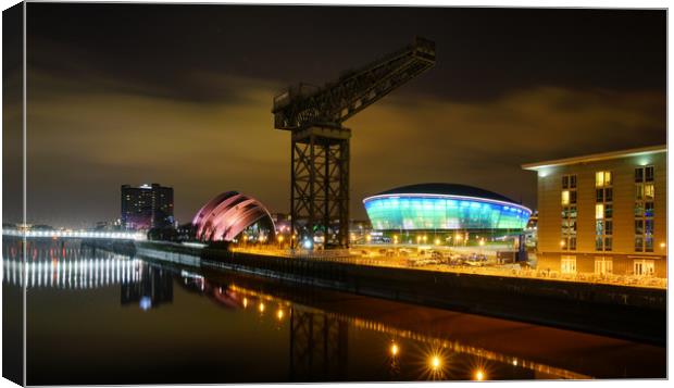 Nighttime Serenity in Glasgow Canvas Print by JC studios LRPS ARPS