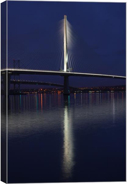 Portrait of Queensferry crossing Canvas Print by JC studios LRPS ARPS