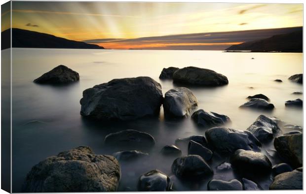 Lochbuie at sunset Canvas Print by JC studios LRPS ARPS