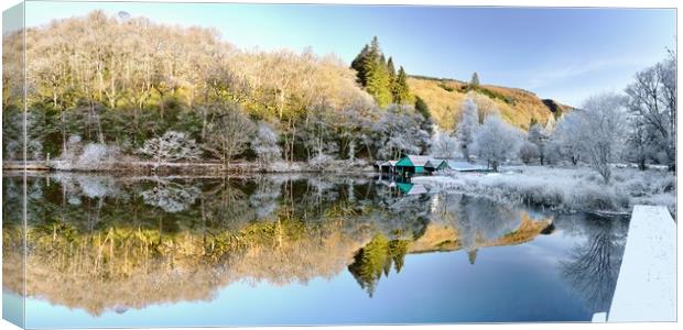 A rather frosty Loch Ard Panoramic .  Canvas Print by JC studios LRPS ARPS