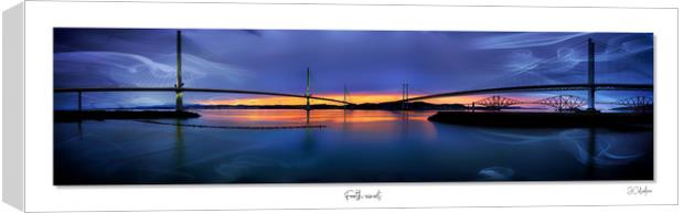 Forth sunset pano Canvas Print by JC studios LRPS ARPS