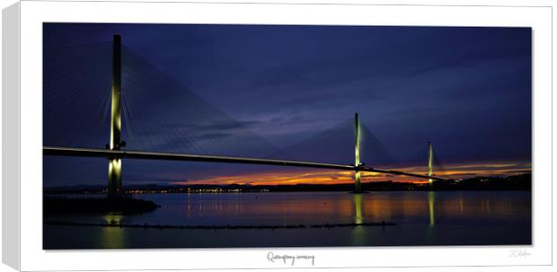 Queensferry crossing sunset Canvas Print by JC studios LRPS ARPS
