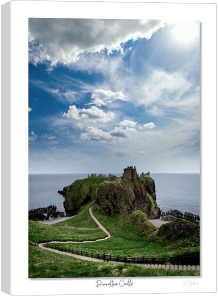 Dunnottar Castle, Highlands, Scotland, Scottish  Canvas Print by JC studios LRPS ARPS