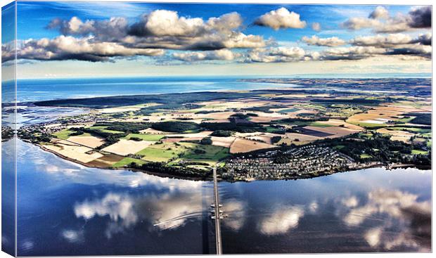 Fife Aerial View Canvas Print by robert garside