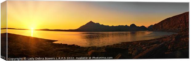 Elgol at Sunset  Canvas Print by Lady Debra Bowers L.R.P.S