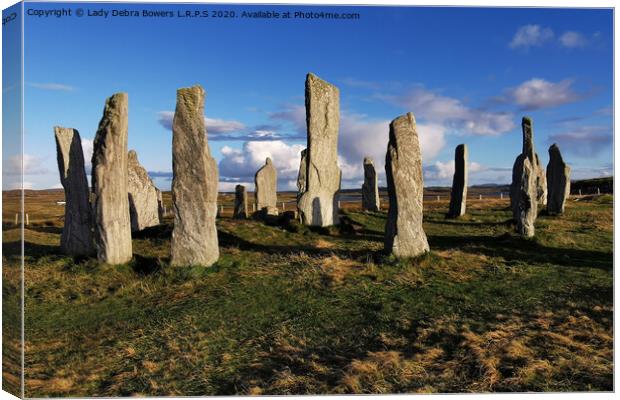 Callanish Stones Canvas Print by Lady Debra Bowers L.R.P.S