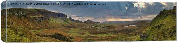 Sky cloud at the Quiraing Canvas Print by Lady Debra Bowers L.R.P.S