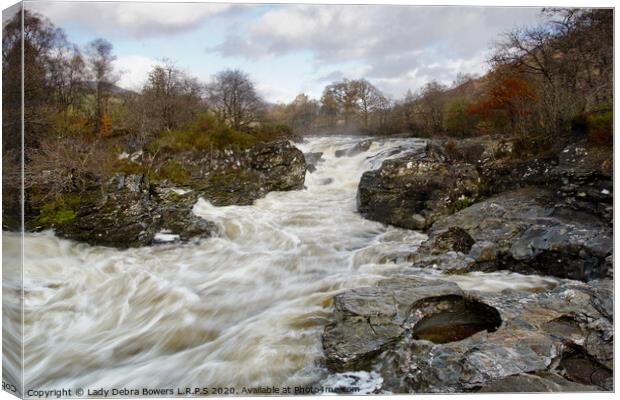 Flow of Orchy  Canvas Print by Lady Debra Bowers L.R.P.S