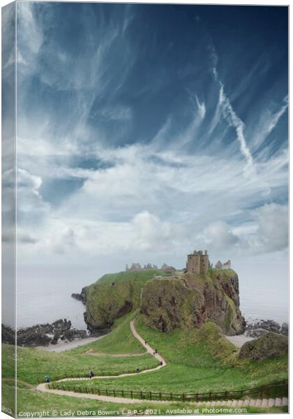 Dunnottar Castle Scotland  Canvas Print by Lady Debra Bowers L.R.P.S