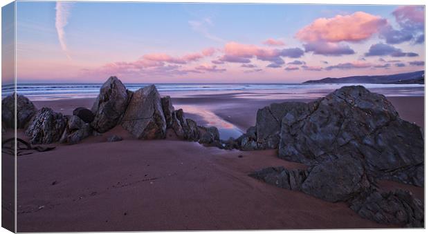 rocky sands Canvas Print by Stephen Walters