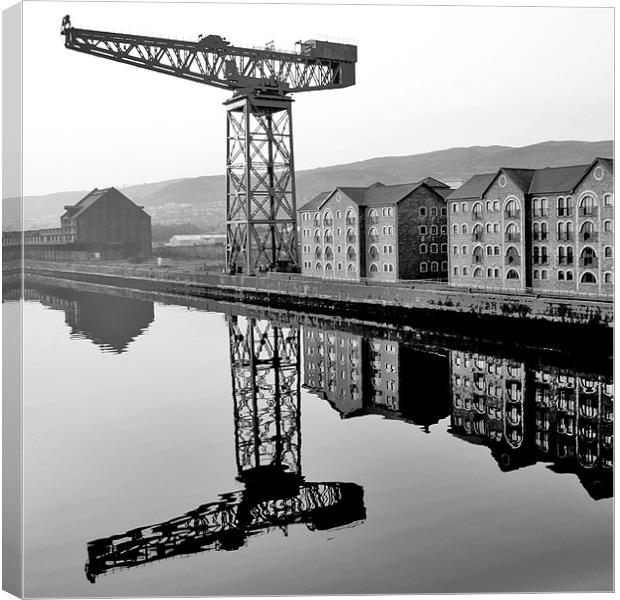 The Crane Canvas Print by Tommy Reilly