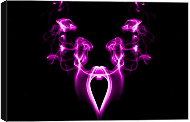 My Smoking Heart Pink Canvas Print by Steve Purnell