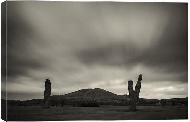 Standing Stanes of Lundie Canvas Print by Douglas McMann