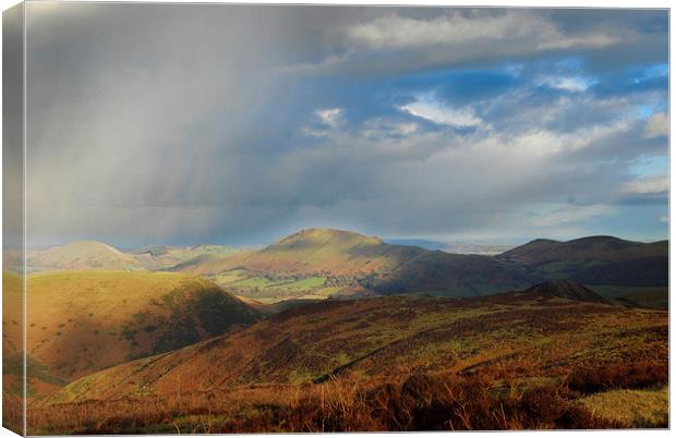 The Long Mynd Canvas Print by Carol Young