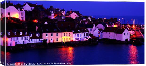 Colours of Pittenweem Canvas Print by Bob Legg