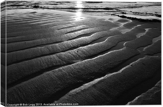 Tide Lines Canvas Print by Bob Legg