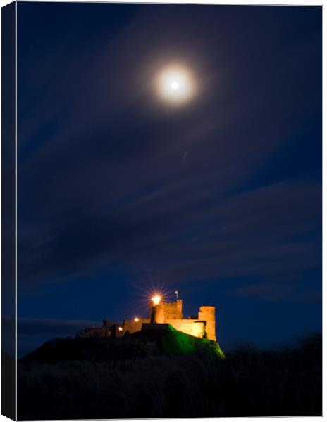 Bamburgh Castle Northumberland Canvas Print by Brian Dingle