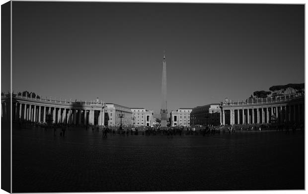 St Peters Square Roma Canvas Print by Ian Young