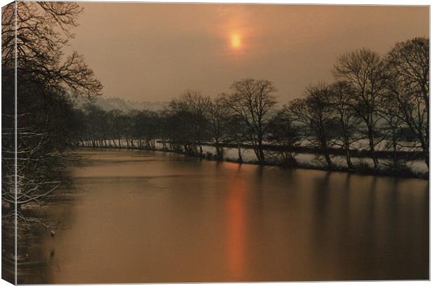 River Wharfe, Otley,Yorkshire. Canvas Print by Michael Holliday