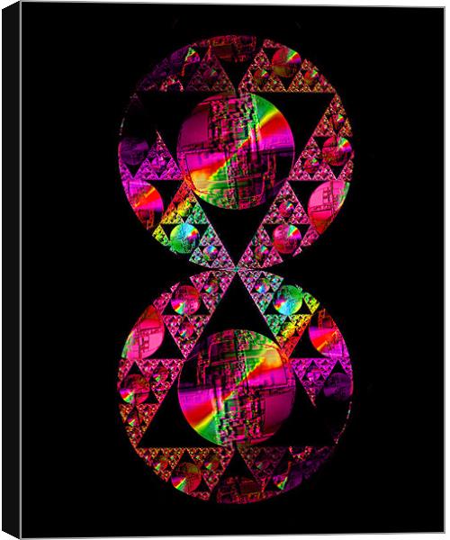 Circles and Triangles Canvas Print by Abstract  Fractal Fantasy