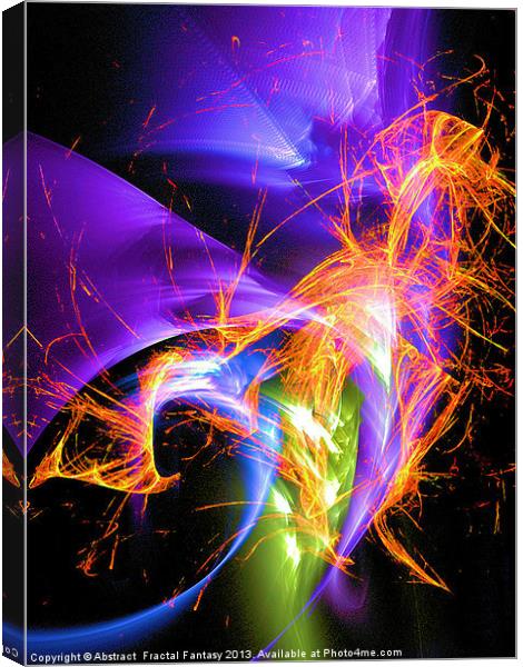 Fire Fly Canvas Print by Abstract  Fractal Fantasy