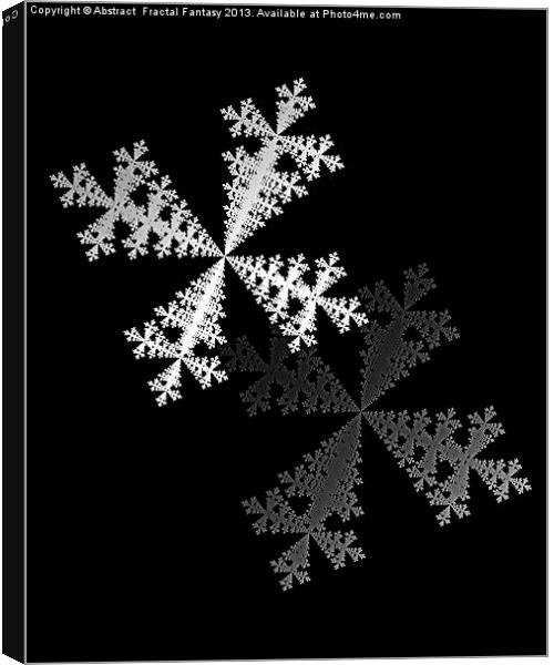 Snow Flakes Canvas Print by Abstract  Fractal Fantasy
