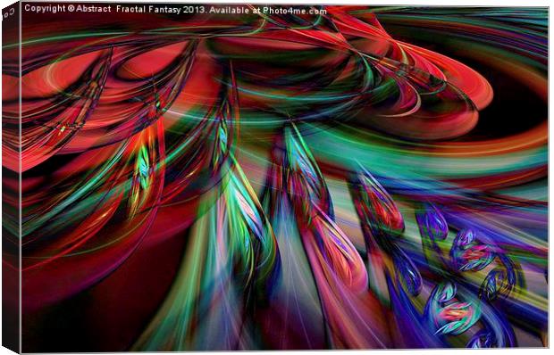 Fractal Spinning Winds Canvas Print by Abstract  Fractal Fantasy