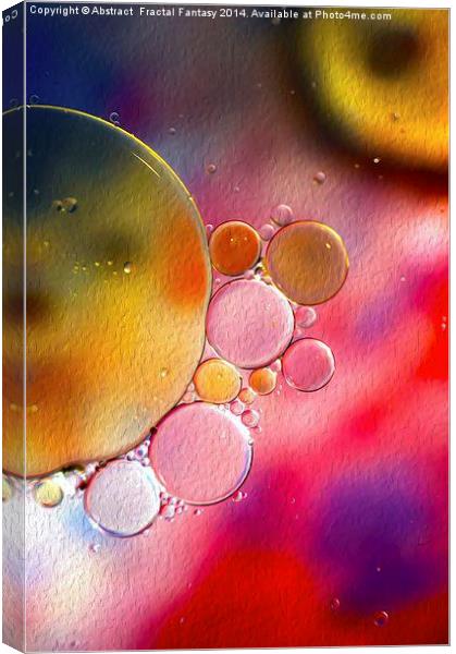 Bubbles Paint Canvas Print by Abstract  Fractal Fantasy