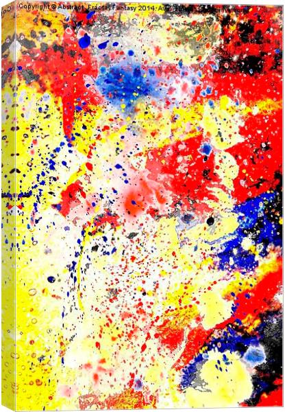 Paint Splash Canvas Print by Abstract  Fractal Fantasy