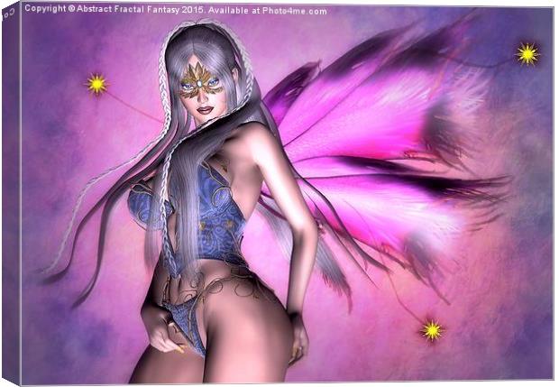  Sexy Fairy Girl Canvas Print by Abstract  Fractal Fantasy