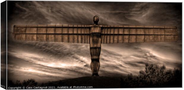 Angel of the North - The Golden Angel Canvas Print by Cass Castagnoli
