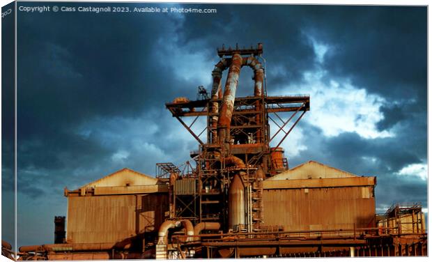 Redcar Blast Furnace Canvas Print by Cass Castagnoli