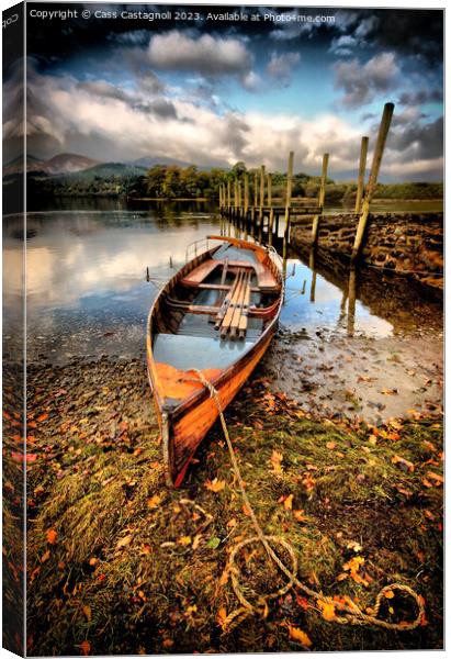 Autumn Calm - Derwent Water Canvas Print by Cass Castagnoli