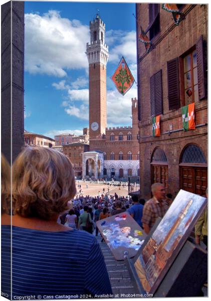 Siena Italy Canvas Print by Cass Castagnoli