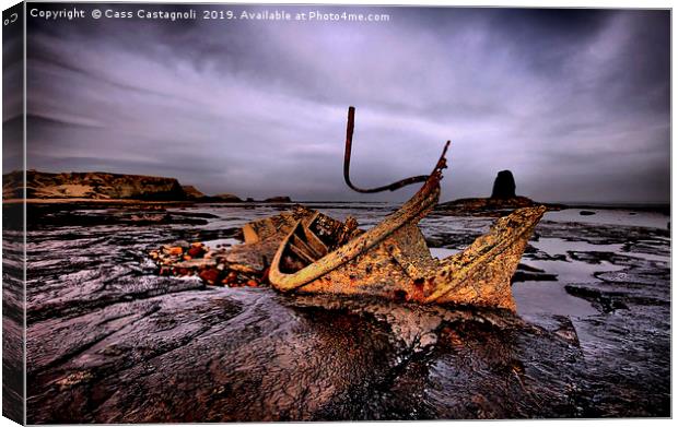 The Fallen Admiral - Saltwick Bay, Whitby Canvas Print by Cass Castagnoli