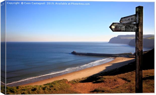 Cattersty Sands, Skinningrove Canvas Print by Cass Castagnoli