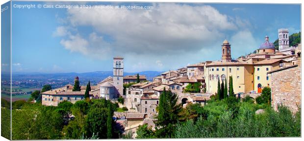 Assisi in the Perugia province of Italy Canvas Print by Cass Castagnoli