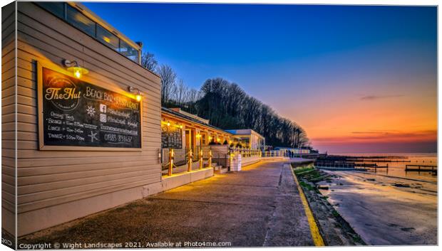 The Hut Colwell Bay Canvas Print by Wight Landscapes