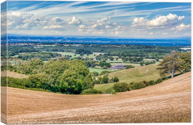 Ashey Down Viewpoint Canvas Print by Wight Landscapes
