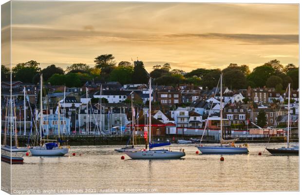 Cowes Waterfront Canvas Print by Wight Landscapes