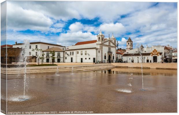 Plaza Lagos Canvas Print by Wight Landscapes