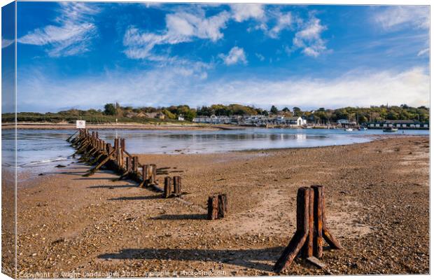 St Helens Beach Isle Of Wight Canvas Print by Wight Landscapes
